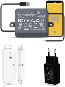 didikit Abridor de Puerta Wi-Fi con Sensores de Puerta Inalámbricos, Funciona con el Botón de Pared Original, Control de la Aplicación Smart Life, Compatible con Alexa, Asistente de Google y Siri