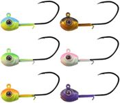 Northland Fishing Tackle Elite Series MVP Jig with Premium Hook for Walleye, Bass, and Trout, Assorted, 1/8 Oz