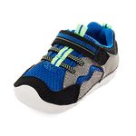 Stride Rite Unisex-Child Soft Motion Kylo Sneaker, Black/Blue, 3 Wide Infant