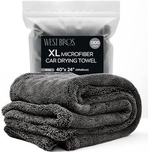 Microfiber Car Drying Towel 1300 GSM Double Twisted Loop - Premium Extra Large Auto Wash Towel for Cars Trucks SUV - Super Absorbent Detailing Cleaning Cloth XL 40x24 1-Pack