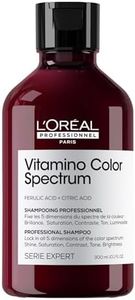 L'Oréal Professionnel Vitamino Color Spectrum Sulphate Free Shampoo, For Coloured Hair, With Ferulic Acid + Citric Acid, Shine, Lock in Day 1 Colour Vibrancy for 100 Days, 300ml