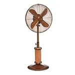 Deco Breeze Oscillating Outdoor Fan with Misting Kit, 3-Cooling Speed Misting Fan with High RPM, Adjustable and Portable Misting Fan, Antique Water Fan, 18 inches