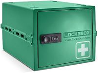 Lockabox One™ | Premium Lockable Medicine Storage Box | BPA Safe & Medical Grade | Made In Britain (Medi Green)