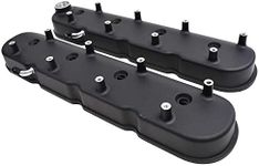 A-Team Performance - GM LS Cast Aluminum Valve Covers with Coil Mounts - Compatible with Chevy Small Block V8 293 325 346 364 376 427, Black