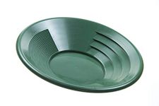 SE GP1014G14 14" Green Plastic Gold Pan with Two Types of Riffles