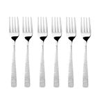 FnS Madrid Stainless Steel Dinner Fork (Set of 6)