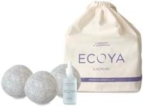 Ecoya Laundry Collection Lavendar and Chamomile Dryer Balls Set with Dropper