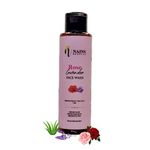 Nains Herbals Rose Lavender face wash with Beetroot extract, Aloe Vera, Tulsi | Rejuvenates Skin| Instant Glow| skin Brightening | Dry to Normal Skin 100gm