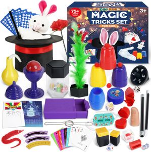 DINORUN Kids Magic Set – 75 Tricks Magic Kit for Children