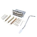 Musiclily Pro 56.5mm Vintage-style Guitar Strat Tremolo Bridge Steel Saddles for Vintage Fender American Strat Style Electric Guitar, Chrome