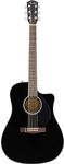 Fender CD-60SCE Dreadnought, Walnut Fingerboard, Black