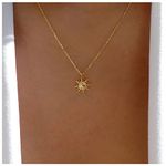 Cimenexe Bohemian Sunburst Pendant Necklace Gold Sun Necklace Celestial Sun Collar Necklace Rising Sun Choker Necklace Jewelry for Women and Girls Gifts