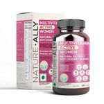 Nature Ally Multivitamin Active Women: 100% Rda 21 Vitamin & Minerals & 13 Botanicals | Probiotic | Biotin | Iron & Super Antioxidant Blend For Immunity, & Metabolism (120 Tablets)