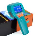 Digital LED Stroboscope High Illuminance 1500LUX Measuring 60~999,999 RPM/Hz,Non-Contact Tachometer Adjustable Strobe Light Timing Speedometer Rechargeable for HVAC Motor Engine Speed Tester