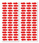 96 Self-Athesive Arrows 25 mm Long (red)