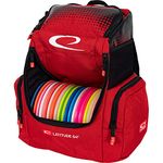 Latitude 64 Red Core Pro Disc Golf Backpack | 18+ Disc Capacity | Putter Pockets and Extra Storage Pockets | Padded Straps and Back Panel | Frisbee Golf Backpack Bag