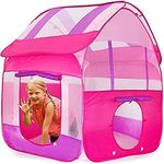 BabyGo Play House Foldable Kids Children's Indoor Outdoor Pop up Play Tent House Toy (Pink)