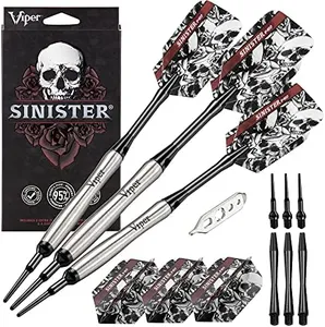 Viper by GLD Products unisex adult Contoured Barrel darts, Silver, 18 grams US