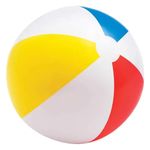 MaruHub 51cm Inflatable PVC Beach Ball | Air Ball for Pool Play Water Fun Colourful Ball Outdoor Summer Fun Glossy Panel Ball