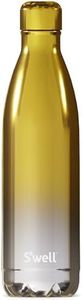 S'well Stainless Steel Water Bottle, 25oz, Yellow Gold Ombre, Triple Layered Vacuum Insulated Containers Keeps Drinks Cold for 48 Hours and Hot for 24, BPA Free, Perfect for On The Go