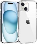 amazon basics Ultra Hybrid Back Cover Case Compatible with iPhone 15 Plus (TPU + Poly Carbonate | Crystal Clear)