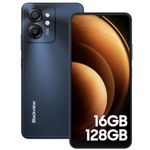 Unlocked Cell Phones Canada, Blackview Color 8 16GB RAM+128GB ROM Smartphones with 6000mAh 18W Fast Charge, 6.75" HD+ 90Hz, 50MP, 4G Dual SIM Android Phone, 3 Card Slots, 3.5mm Jack, Fingerprint