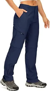 Women's Hiking Pants Convertible Lightweight Quick Dry Outdoor Travel Camping Safari Pants,2192,Blue,8