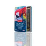 Derwent Chromaflow Pencils, Set of 12 in Tin, 3.5mm Round Core, Premium Core Strength, Blendable with Smooth Texture, Ideal for Drawing, Colouring & Layering, Professional Quality, 2305856