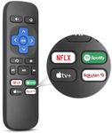 Remote-Control-for-Roku Express 4K/4k+, for Roku Box, for Roku Premiere, with Netflx, Aple tv+, Spotify, Rakuten TV Buttons