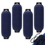 Affordura Boat Fender Covers | 2 & 4 Packs (Navy Blue) | Size: 8.5″ x 16″, 10″ x 22″ & 12″ x 24″ | Marine Bumper Covers, Premium Fleece Material, Great for 6.5, 8.5 & 10 inch Fender