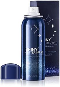 MEICOLY Body Glitter Spray,Silver Glitter Hairspray for Music Festival Rave,2.1Oz Shimmer Waterproof Quick-Drying Sparkle Glitter Spray for Hair and Body,Clothing,Nightclub Shiny Glitter,Prom,Party