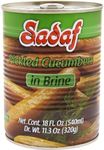 Sadaf Pickled Cucumbers in Brine - Pickled Cucumbers for Cooking & Food Flavoring - Pepinos en Salmuera - Persian Cuisine - Kosher - Non-GMO - 540 ml Can