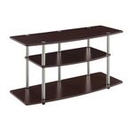 Convenience Concepts Designs-2-Go Wide 3-Tier TV Stand, Dark Espresso