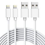 iPhone Charger, [Apple MFi Certified] 2PACK 6FT USB to Lightning Cable Power Fast Charging Cord Compatible with iPhone 14/13/12/11 Pro Max/XS MAX/XR/XS/X/8/7/Plus/6S/6/SE/5S/iPad