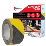 Robustt Anti Skid/AntiSlip 18mtr(guaranteed) X50mm (Pack of 1) Mulitcolor Fall Resistant with PET Material and Solvent Acrylic Adhesive Tape for Slippery Floors, Staircase, Ramps, Indoor, Outdoor Use