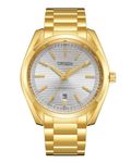 CIVO Gold Mens Wrist Watch: Analogue Quartz Watches for Men Stylish - Stainless Steel Gents Watch for Dress Gifts