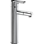 Cera Brass Topaz Single Leaver Fittings Single Lever Basin Mixer with 317mm/12.5-Inch Extended Height and 450mm/Braided Connection Pipe Without Pop Up