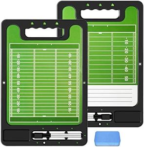 VolksRose Football Coaching Board, Double-Sided Dry Erase Football Coach Marker Board, Football Coaches Clipboard with Pen, Tactics Strategy Coach Board, Coaching Equipment Accessories