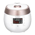 Cuckoo CRP-RT0609FW Twin Pressure rice cooker 6 cup & Warmer with High Heat, GABA, Mixed, Scorched, Turbo, Porridge, Baby Food, Steam (Hi/NonPressure) and more, Made in Korea White