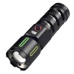 Dravizon Torch Light Rechargeable, High Power Long Distance 100000 Lumens Led Torchlight, Powerful Charging Torch Bright Flash Light, Waterproof Tactical Long Range Flashlight for Trekking Emergency