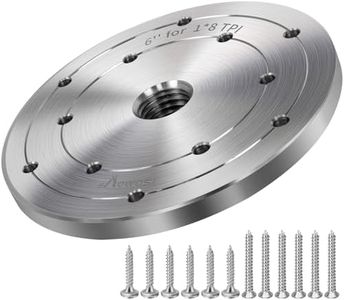 HAowosi 6" Steel Wood Lathe Faceplate,Faceplate for Wood Lathe,Lathe Face Plate Fit for 1" x 8TPI Spindle with Screwchuck
