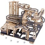 Handwell 3D Wooden Puzzles for Adults Marble Run Model Building Kit(Marble Flight Path)