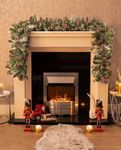 Marco Paul 9ft Artificial Christmas Garland - Large Durable Luxury Thick Indoor Pine Cone Garland for Fireplace decor, christmas stair garland, Artificial Garland Christmas Decorations (9ft Pinecones)