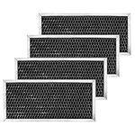 GE JX81H, WB02X10956, WB02X11544 Microwave Recirculating Charcoal Filter Compatible with GE WB2X10956 (4-Pack)