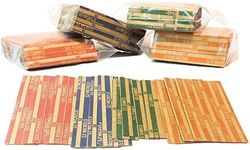 J Mark Neatly-Packed Flat Coin Roll Wrappers, Made in USA, Extra Pennies (Quarters, Dimes, Nickels, Pennies), ABA Striped Kraft Paper Coin Roll Wrappers, Includes J Mark Deposit Slip