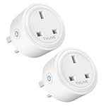 Smart Plug, TVLIVE 2 Pack 13A Smart Plugs WiFi Outlet Works with Amazon Alexa(Echo, Echo Dot), Google Home, IFTTT, Wireless Smart Socket, Remote Control, Schedule and Timer Function, No Hub Required