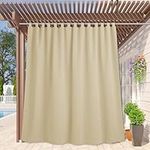 RYB HOME Waterproof Outdoor Curtain