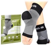 Heel-ER Plantar Fasciitis Compression Foot Sleeves - Socks with Arch & Ankle Support - Brace for Heel Pain Relief, Spur, Sore Feet for Men & Women