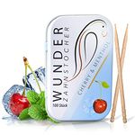 Wonder Toothpick - Flavoured toothpicks - Chewing Gum Plastic-Free - Stop Nail Biting - Fresh Breath with Flavoured toothpicks - Teeth Cleaning to go - Sugar-Free, Vegan