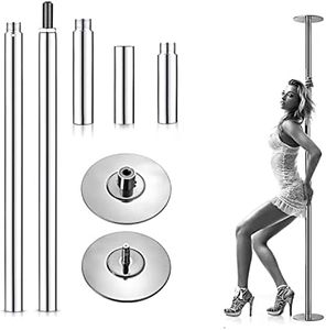 Luxton Home Professional Spinning Dancing Pole with No Gloves and Carrying Bag